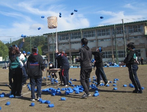 杜陵 運動会 玉入れ