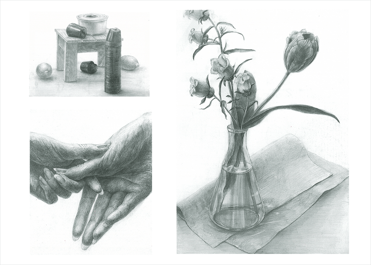 2L41N_デッサン_さまざまな形のモチーフ