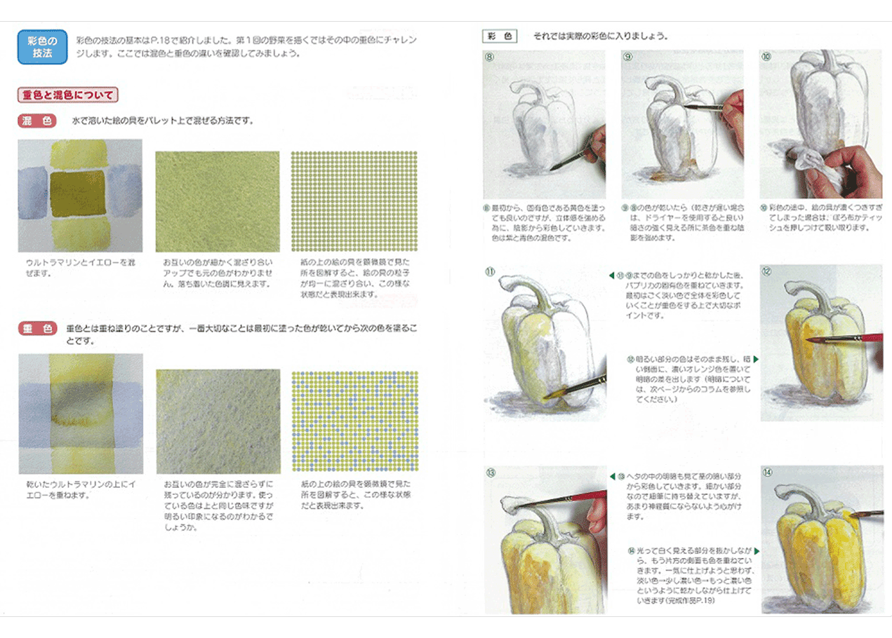 水彩画 自由制作（教具なし）｜NHK学園 生涯学習通信講座