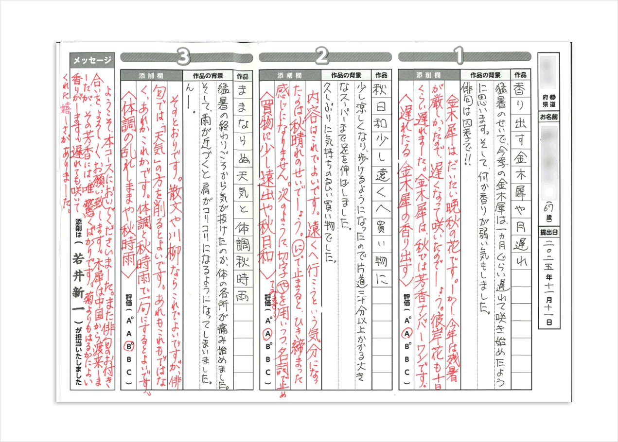 5A001_余白あり_俳句入門リポート(添削例)