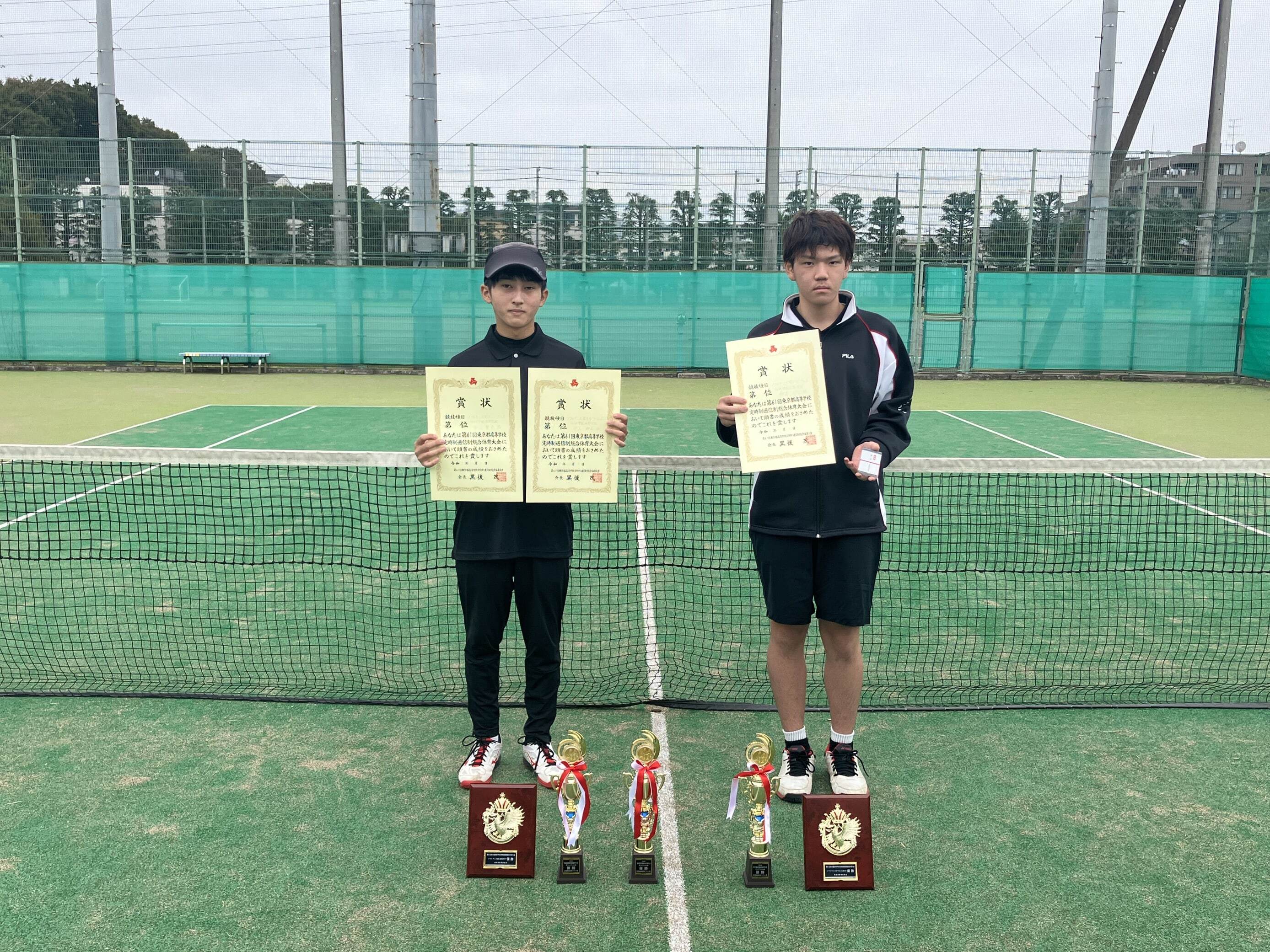 ソフトテニス部　総合体育大会2部門で優勝！