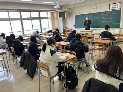 青森北斗協力校　年度末試験が行われました