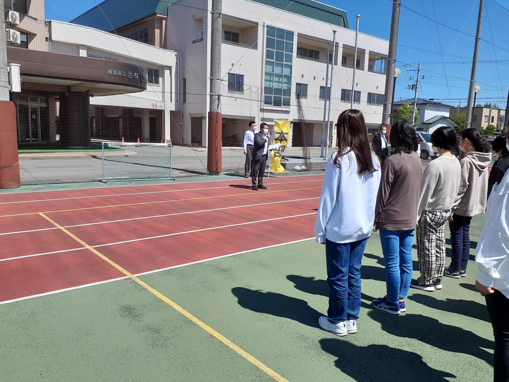 北斗協力校で避難訓練