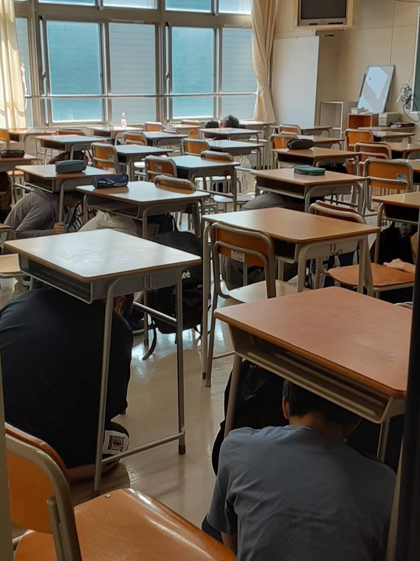 青森北斗協力校　スクーリング・避難訓練