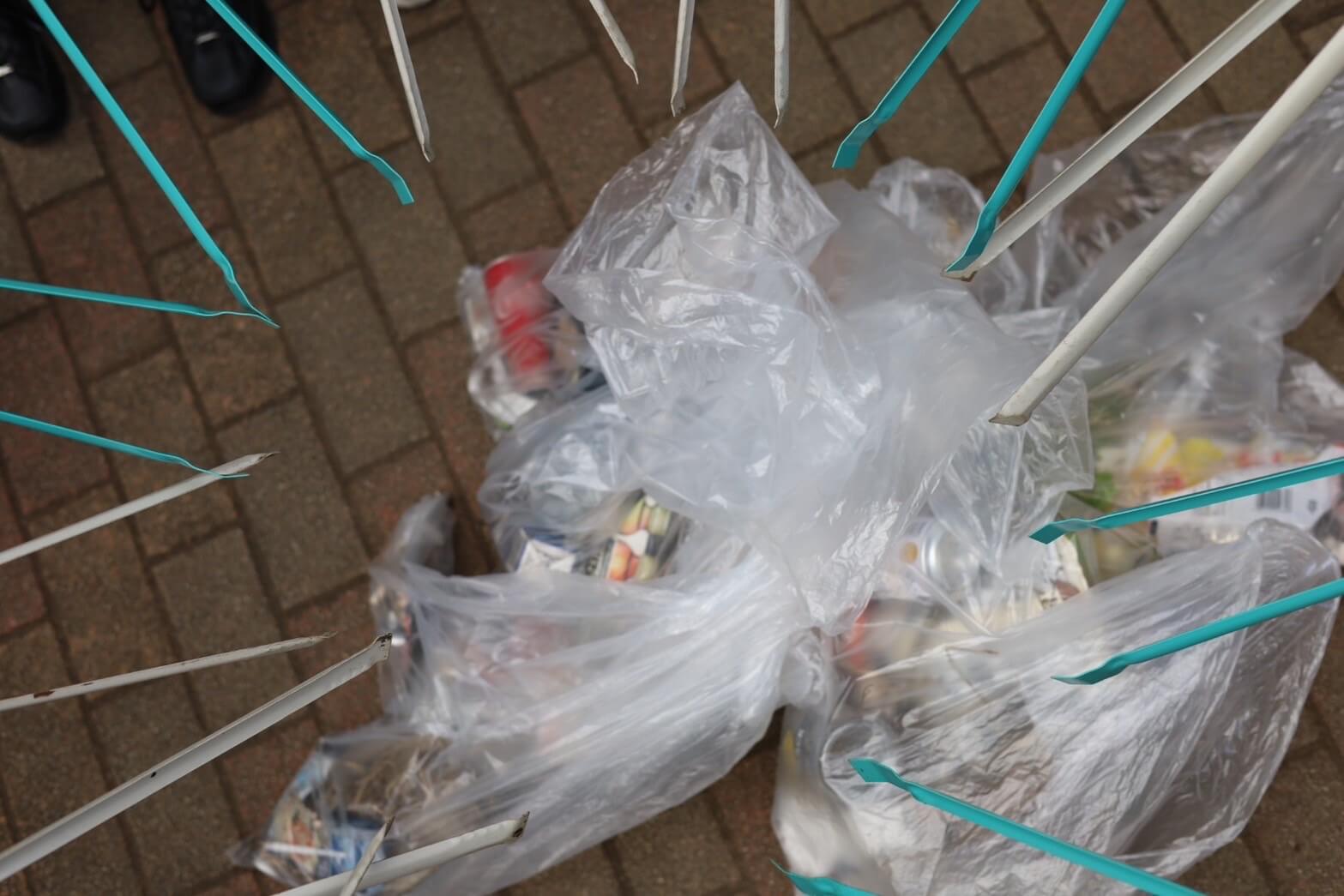 くにたち市内のごみ拾いに出動！