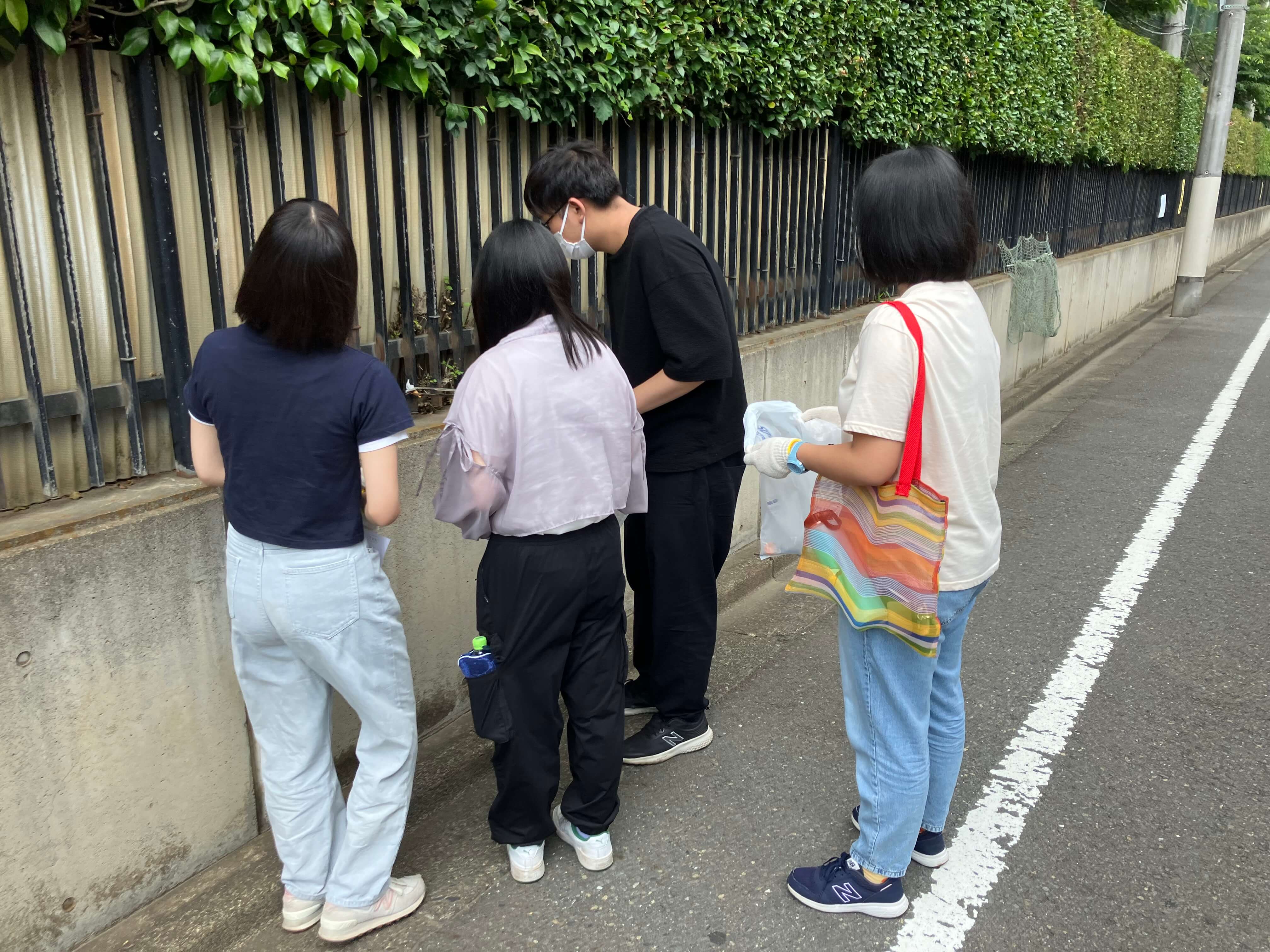 東京本校　登校コース　特別活動でボランティア実施