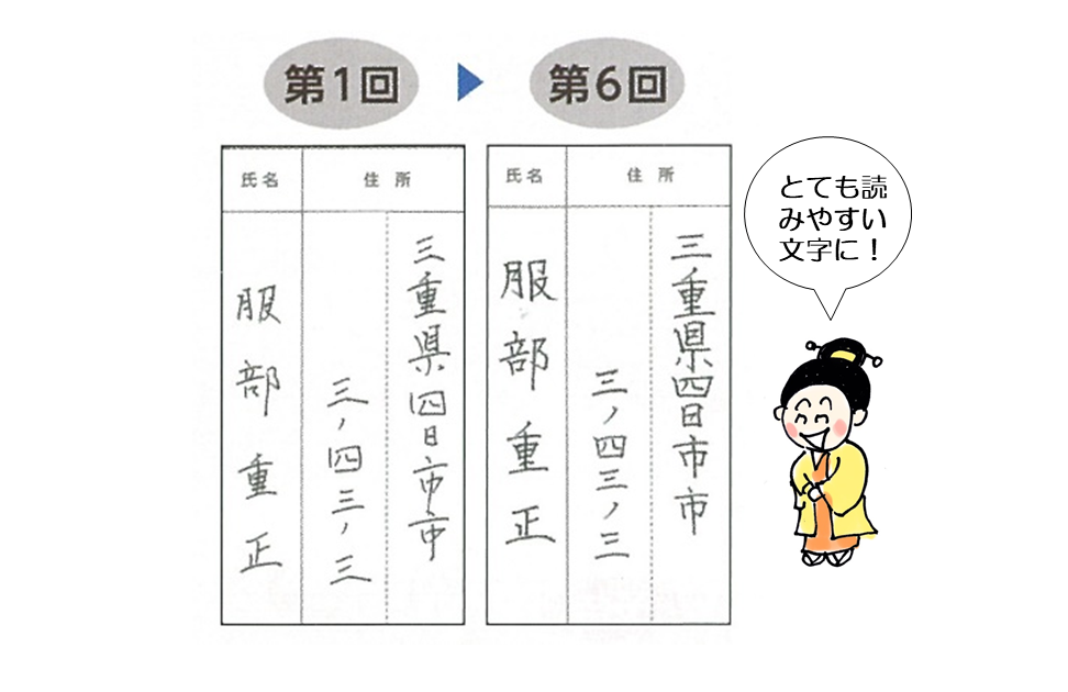 ▲第1回と第6回のリポートを比べると上達ぶりが一目瞭然!