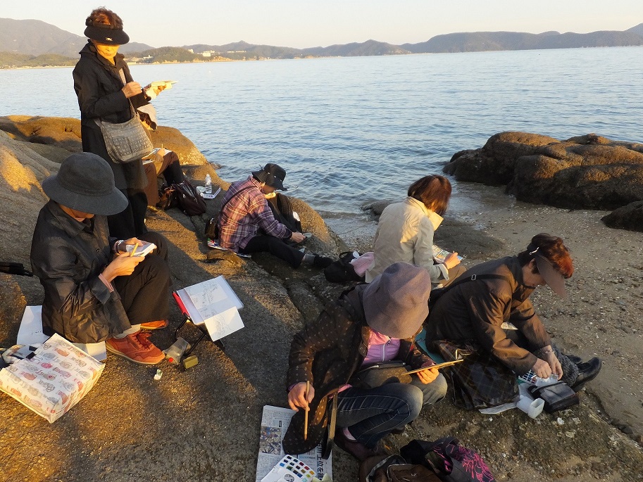 絵手紙スケッチの旅(旅先の風景を絵手紙に。2泊3日の旅行型)