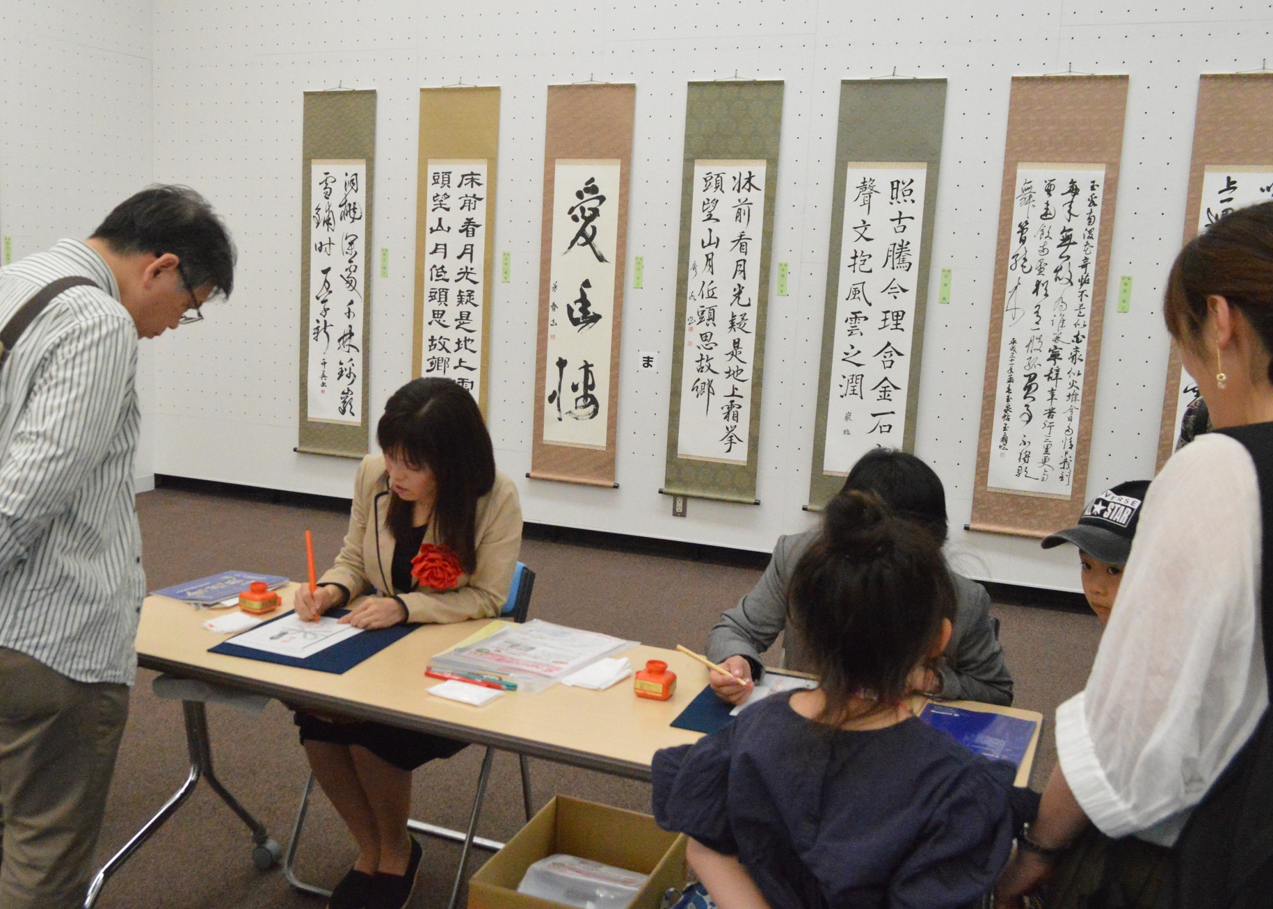 12日に実施したNHK学園講師による「お名前添削」も大好評!