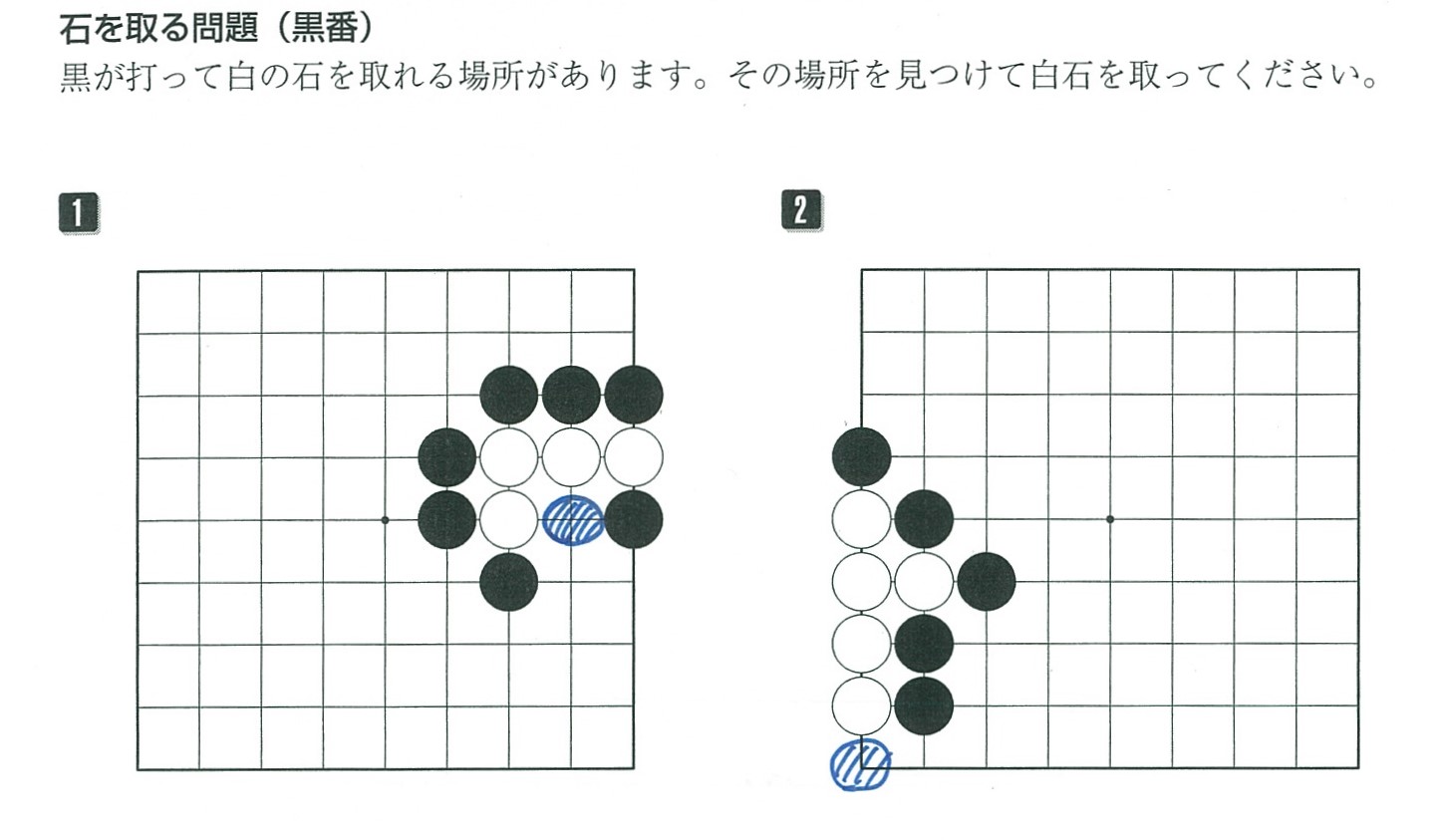 ▲「囲碁入門」ドリルの問題を解いてみたところ、普段使っていない脳の部分がフル回転！