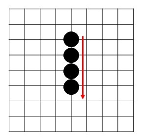 ▲囲碁では、進みたい方向に石を加えていきます。