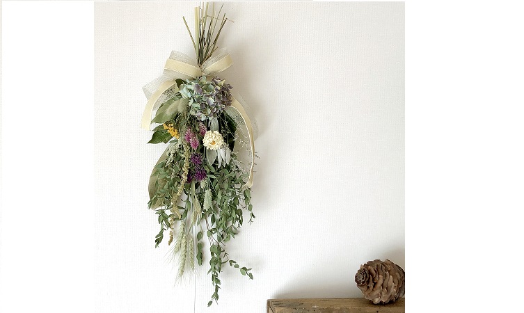 癒しと香りのスワッグ 生涯学習オープンスクール NHK学園