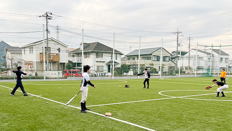 部活動で好きなこと、新しいことにチャレンジ